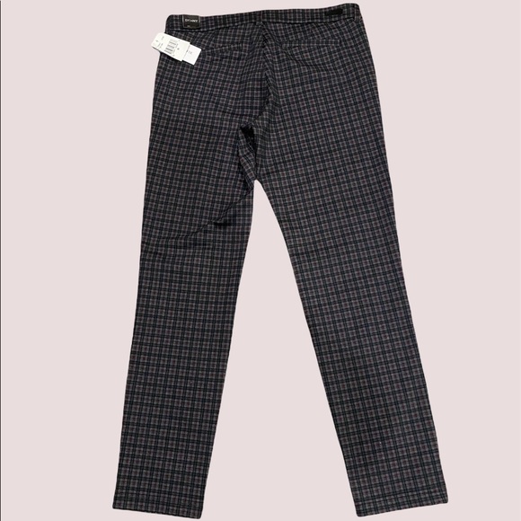 Kut From the Kloth Elyse Plaid Printed Slim Straight Leg Stretch Pants 10S NWT - Picture 2 of 8